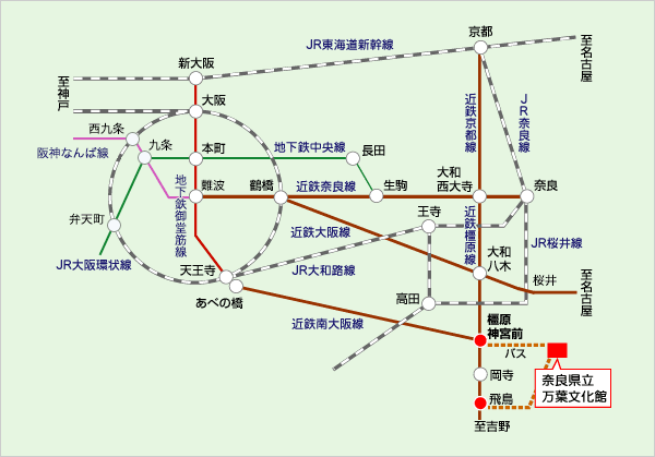 電車でのアクセス